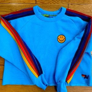 Aviator nation crop sweatshirt